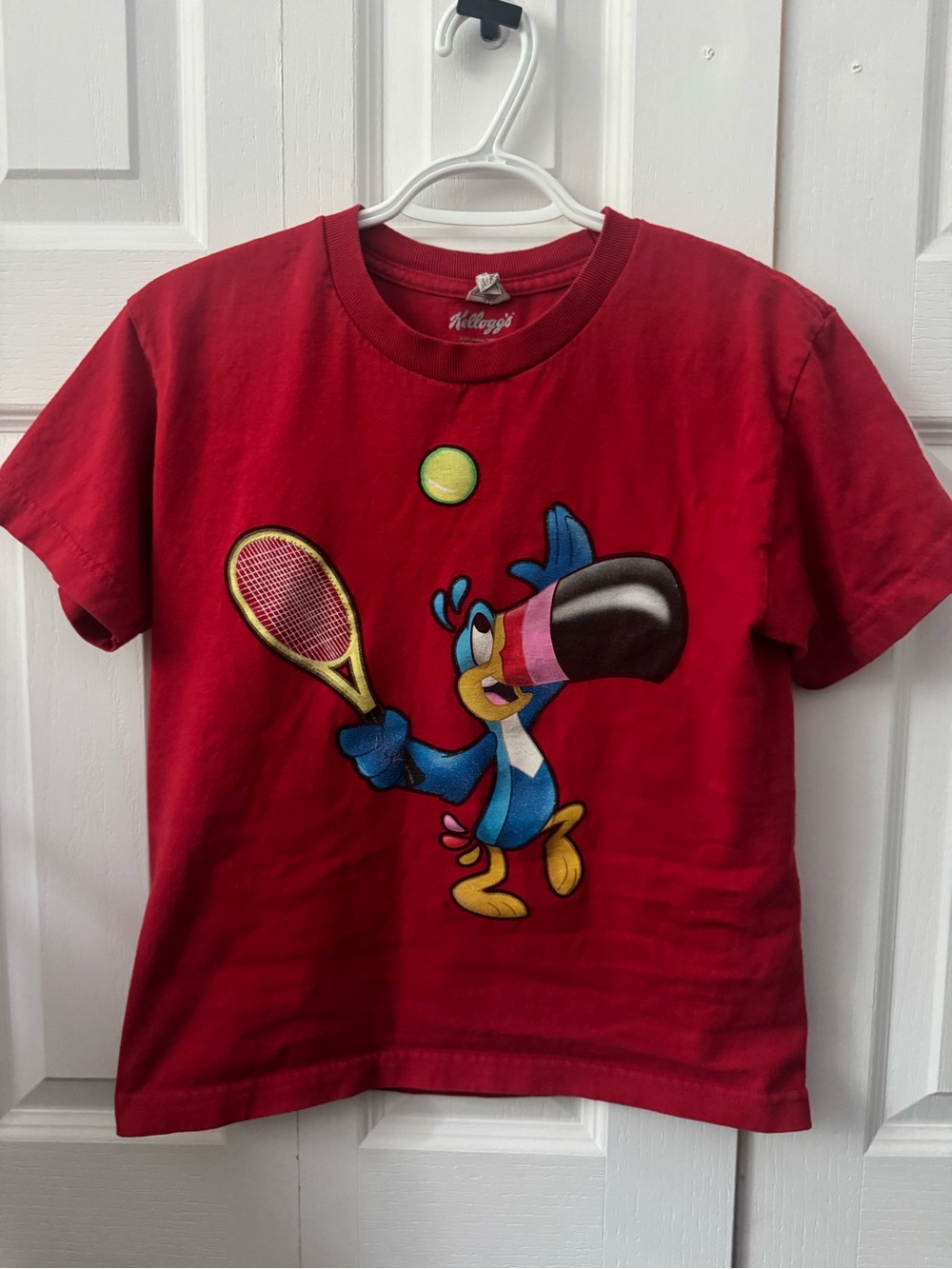 Vintage Kellogg’s Froot Loops Toucan Sam Tennis Character Graphic Shirt Medium